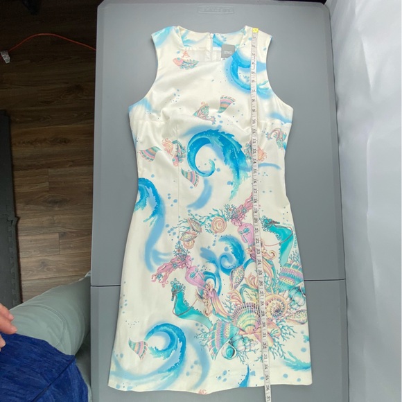 COPY - Versace Jeans Couture beachy ocean seahorse print sheath dress women's s… - Picture 13 of 14